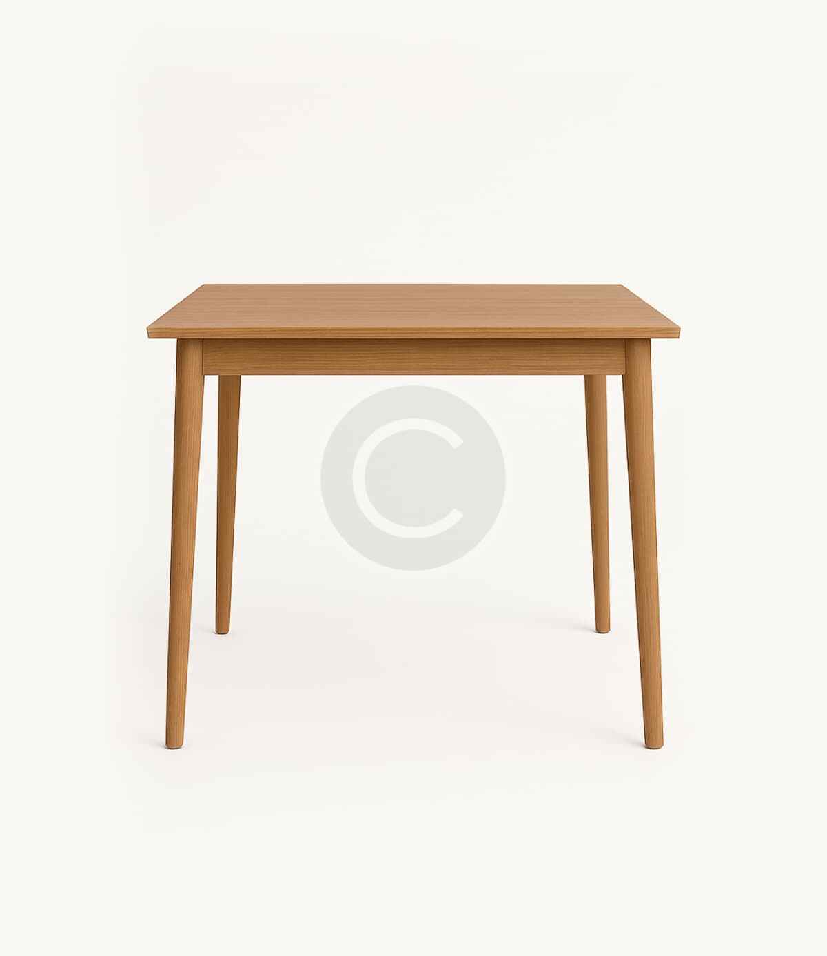 Rectangular oak table